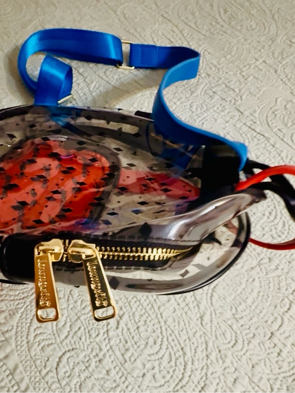 Loungefly DC/Birds of Prey/Harley Quinn clear backpack, slightly used. - Picture 10 of 10